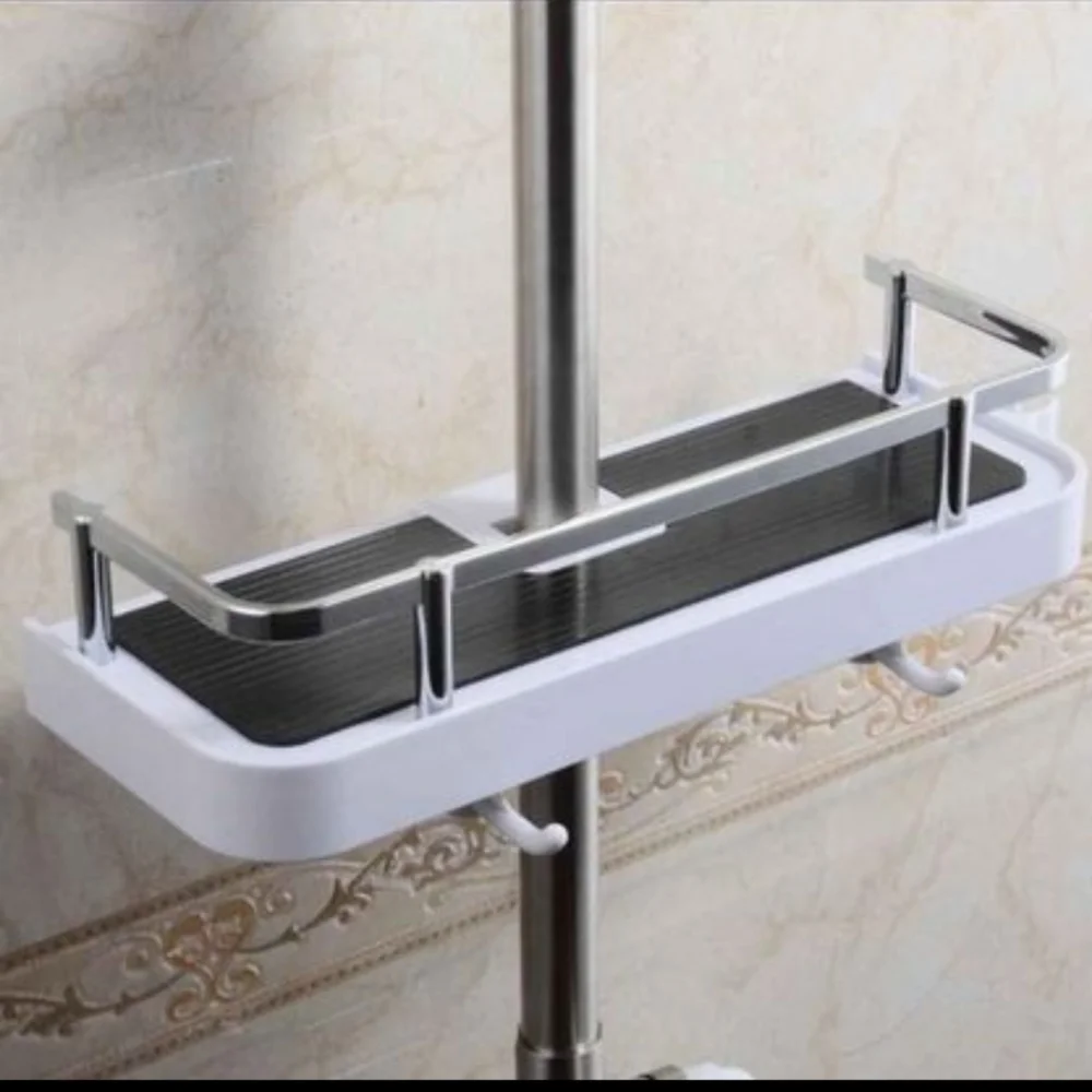 Removable shower caddy shelf